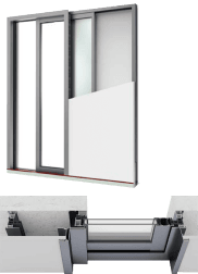 extenso à galandage - baie vitrée aluminium
