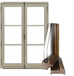 fenêtre manoir - fenêtre bois