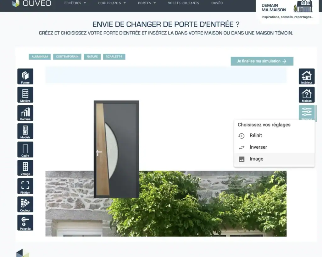 simulateur porte d'entrée